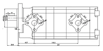 HGP-22A Сдвоенный шестеренный насос
