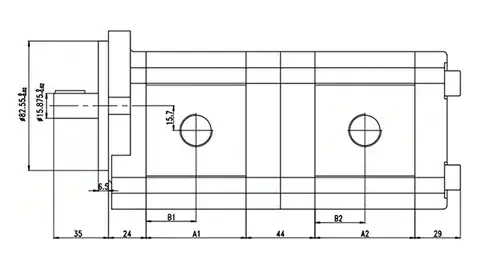 HGP-33A Сдвоенный шестеренный насос