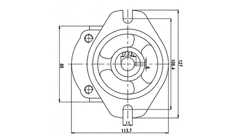 HGP-33A Сдвоенный шестеренный насос