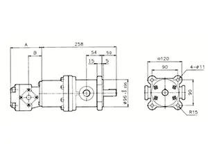 50T+PA с фланцевым креплением