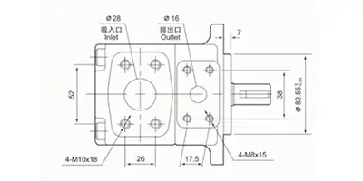 Нерегулируемый пластинчатый гидронасос высокого давления