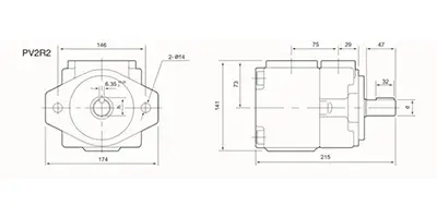 Нерегулируемый пластинчатый гидронасос высокого давления