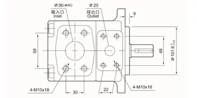 Нерегулируемый пластинчатый гидронасос высокого давления