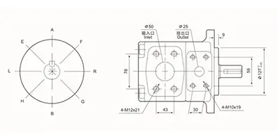 Нерегулируемый пластинчатый гидронасос высокого давления
