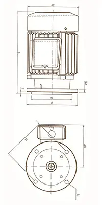 Вертикальный электродвигатель HSL